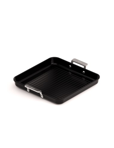 Valira 4677/25 Aire Induction Ceramic Grill Pan with Handles 28x28 cm Black 