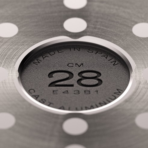 GRIL ANTI-ADHÉRENT EN FONTE D'ALUMINIUM [AIRE INDUCTION]
