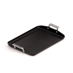 NON-STICK CAST ALUMINUM GRIDDLE PAN WITH HANDLES [AIRE INDUCTION]