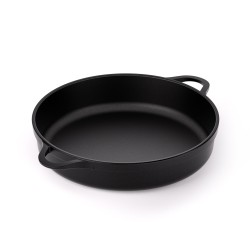 NON-STICK CAST ALUMINUM SHORT CASSEROLE [INDUCTION-FOOD SERVICE]