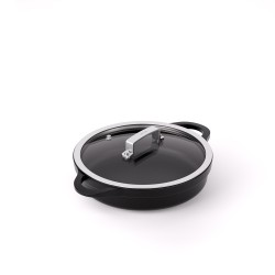 COCOTTE BASSE ANTI-ADHÉRENT EN FONTE D'ALUMINIUM [INDUCTION]