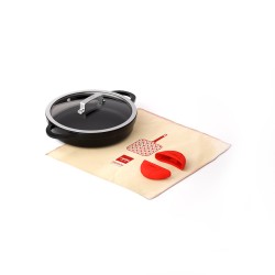 NON-STICK CAST ALUMINUM SHORT CASSEROLE [INDUCTION] 2