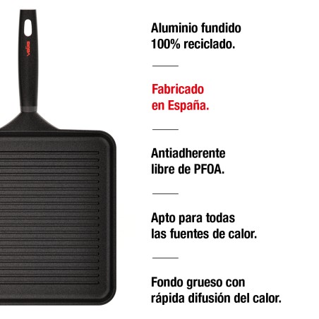 GRILL ORIGEN INDUCCIÓ 28x28 cm
