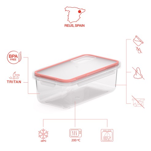 CONTENIDOR HERMÈTIC TRANSPARENT 0,75 L