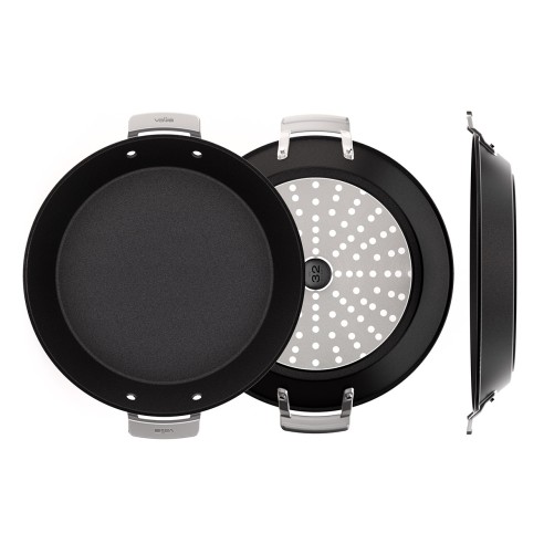 NON-STICK CAST ALUMINUM PAELLA PAN [AIRE INDUCTION]
