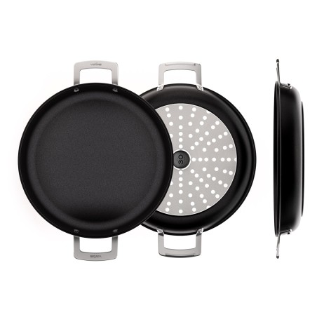 NON-STICK CAST ALUMINUM PAELLA PAN [AIRE INDUCTION]