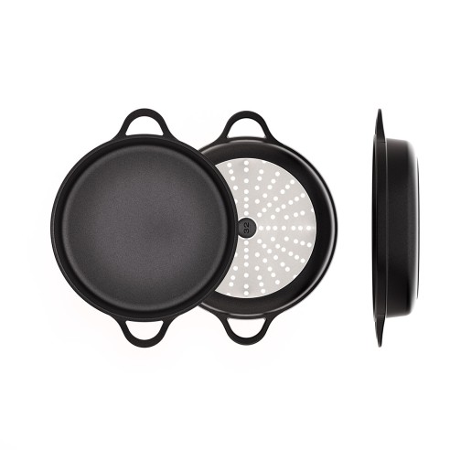 NON-STICK CAST ALUMINUM SHORT CASSEROLE [INDUCTION-FOOD SERVICE]