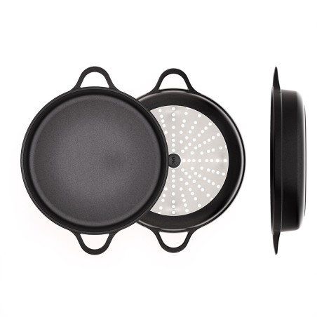 NON-STICK CAST ALUMINUM SHORT CASSEROLE [INDUCTION-FOOD SERVICE]