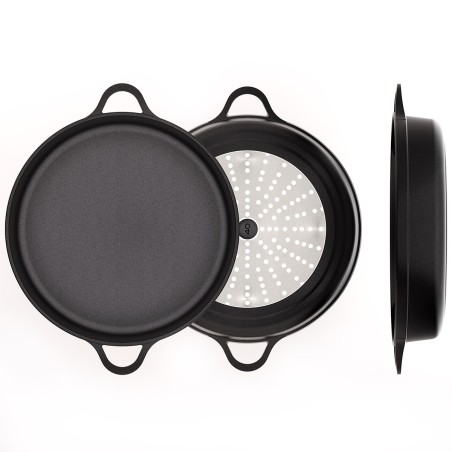 NON-STICK CAST ALUMINUM SHORT CASSEROLE [INDUCTION-FOOD SERVICE]