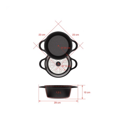 TALL CASSEROLE INDUCTION 20cm