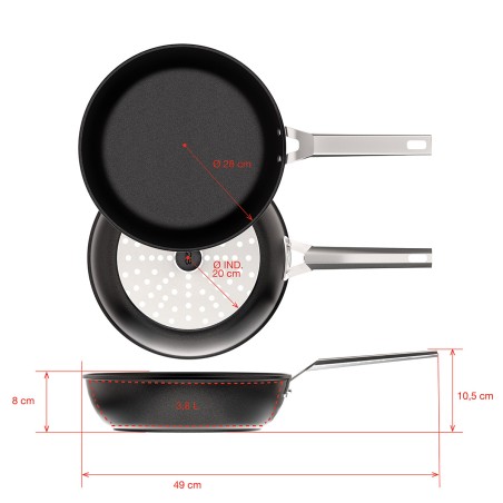 NON-STICK DEEP FRYPAN AIRE INDUCTION