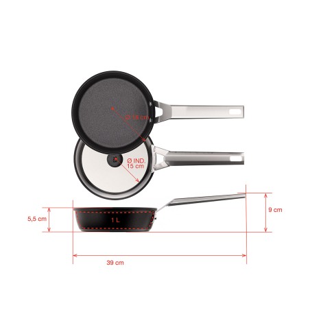 PAELLA ANTIADHERENT D'ALUMINI FOS [AIRE GAS-VITRO]