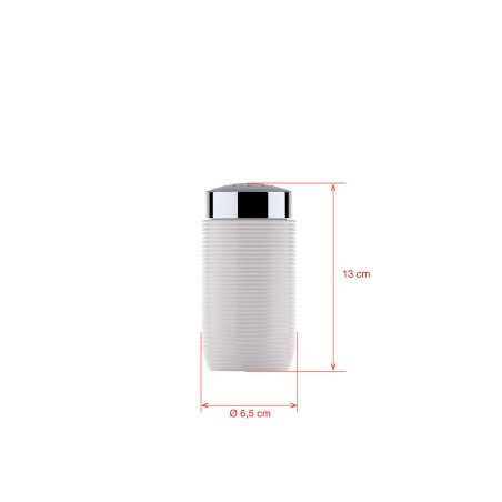 SALIÈRE CHROMÉE EN PORCELAINE 0,25 L