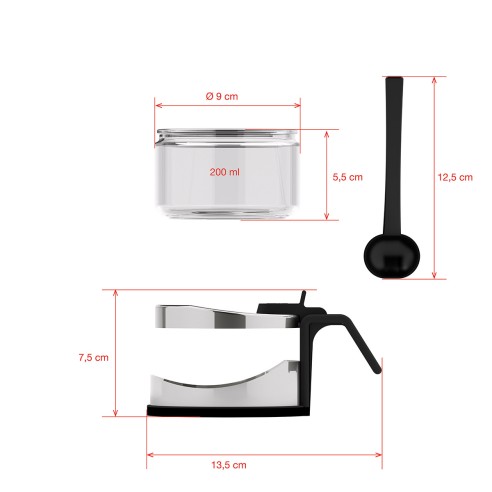 SALSERA AZUCARERO INOX 0,2 L