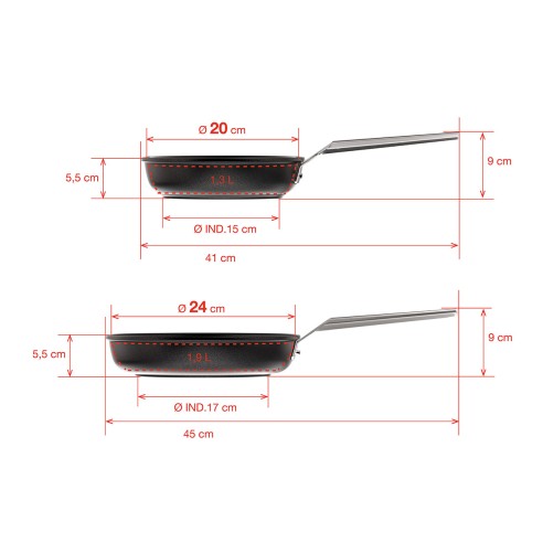 FRYPAN SET AIRE INDUCTION