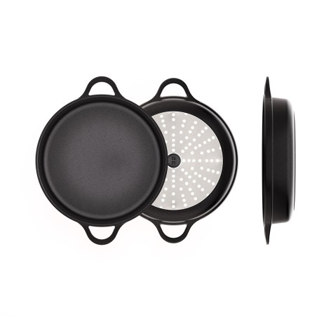 NON-STICK CAST ALUMINUM SHORT CASSEROLE [INDUCTION-FOOD SERVICE]