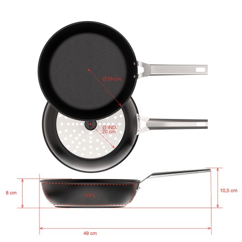 SAUTEUSE AIRE INDUCTION 28cm