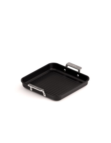 NON-STICK CAST ALUMINUM GRILL PAN WITH HANDLES [AIRE INDUCTION]