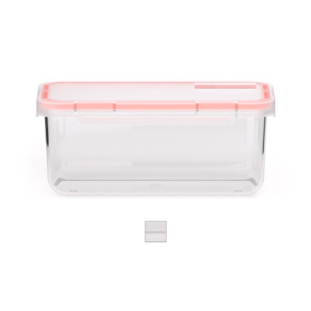 CONTENEDOR HERMÉTICO TRANSPARENTE 1 L