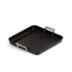 NON-STICK CAST ALUMINUM GRIDDLE PAN WITH HANDLES [AIRE INDUCTION]