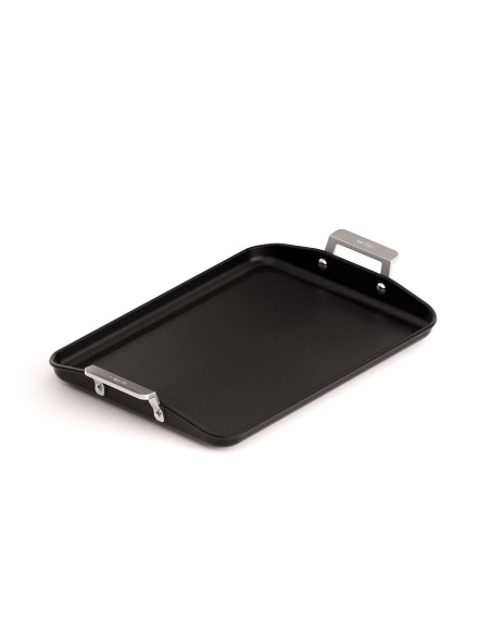 PLANCHA ANTI-ADHÉRENT EN FONTE D'ALUMINIUM AVEC POIGNÉES [AIRE INDUCTION]