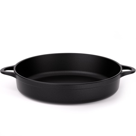 COCOTTE BASSE ANTI-ADHÉRENT EN FONTE D'ALUMINIUM [INDUCTION-FOOD SERVICE]