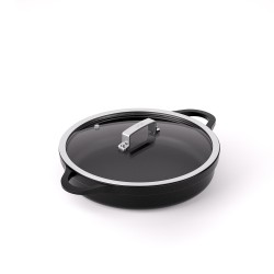 NON-STICK CAST ALUMINUM SHORT CASSEROLE [INDUCTION]