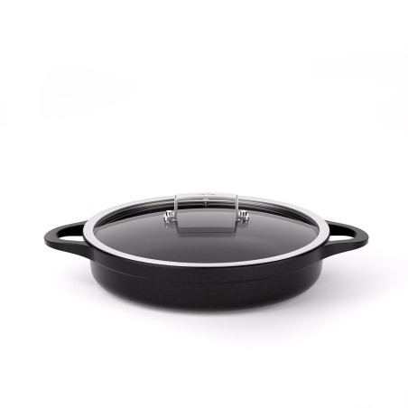 NON-STICK CAST ALUMINUM SHORT CASSEROLE [INDUCTION]