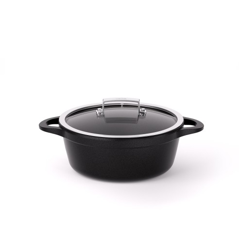 COCOTTE HAUTE ANTI-ADHÉRENT EN FONTE D'ALUMINIUM [INDUCTION]
