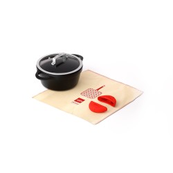 COCOTTE HAUTE ANTI-ADHÉRENT EN FONTE D'ALUMINIUM [INDUCTION] 2