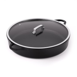 NON-STICK CAST ALUMINUM SHORT CASSEROLE [INDUCTION]