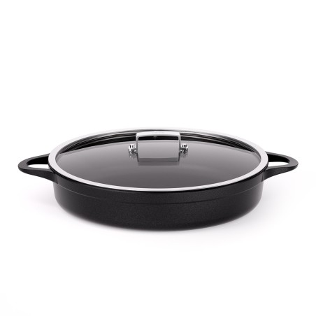 NON-STICK CAST ALUMINUM SHORT CASSEROLE [INDUCTION]