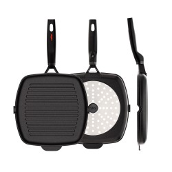 NON-STICK CAST ALUMINUM GRILL PAN [ORIGEN INDUCTION] 2