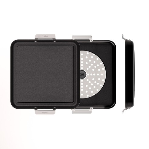NON-STICK CAST ALUMINUM GRIDDLE PAN WITH HANDLES [AIRE INDUCTION]