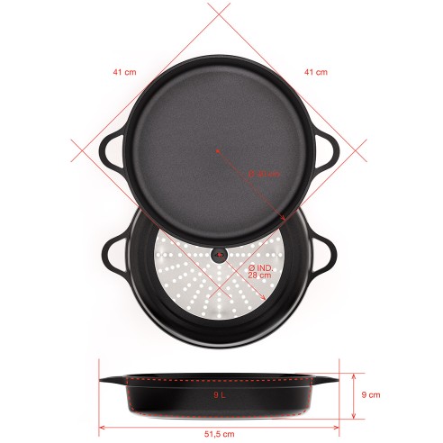 CAZUELA BAJA INDUCCIÓN 40cm