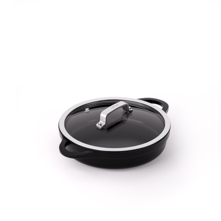 COCOTTE BASSE ANTI-ADHÉRENT EN FONTE D'ALUMINIUM PFAS FREE [INDUCTION]