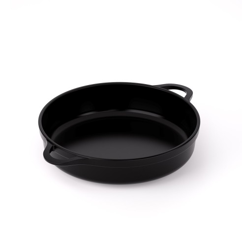 NON-STICK CAST ALUMINUM SHORT CASSEROLE PFAS FREE [INDUCTION]