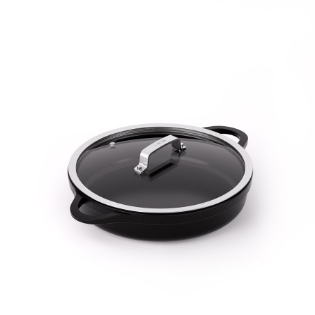 COCOTTE BASSE ANTI-ADHÉRENT EN FONTE D'ALUMINIUM PFAS FREE [INDUCTION]