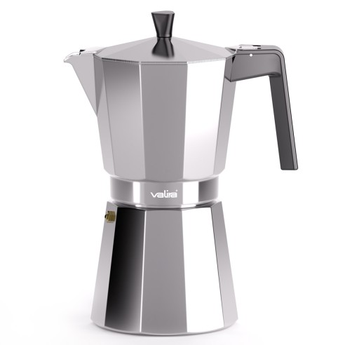 CAFETERA DE ALUMINIO FUNDIDO [VITRO 12 TAZAS]