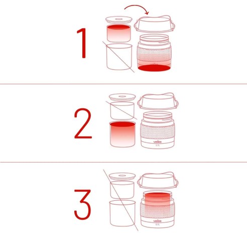 FOOD FLASK INOXTERM 1L