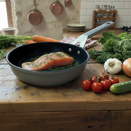 NON-STICK CAST ALUMINUM FRYPAN [AIRE PFAS FREE]