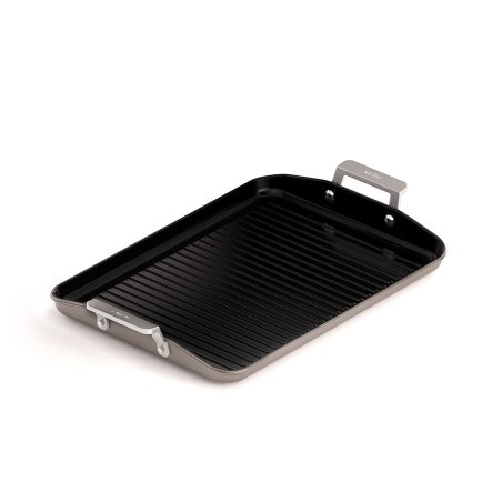 CAST ALUMINUM CERAMIC GRILL PAN WITH HANDLES [AIRE INDUCTION]
