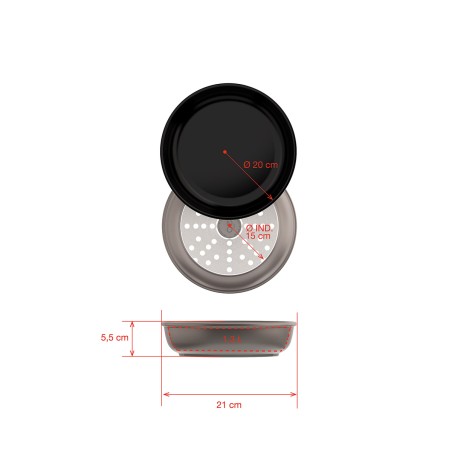 NON-STICK CAST ALUMINUM FRYPAN REMOVABLE [AIRE PFAS FREE]